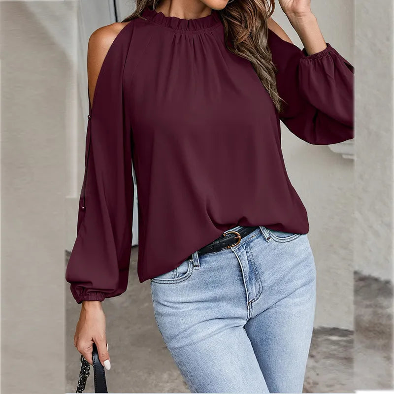 Dames Top Lange Mouwen Stijlvol Design