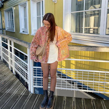 Modieus Print Jack voor Dames Elegante Stijl - Mode Vibes