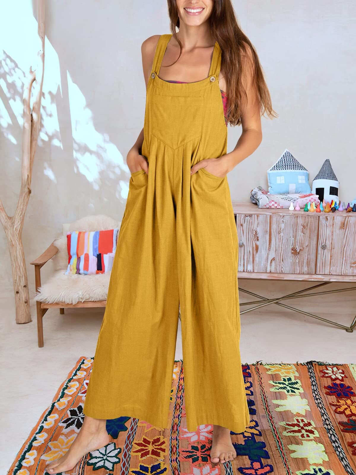 Mouwloze Jumpsuit Dames Zomerkleding