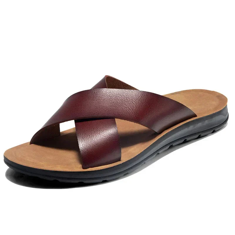 Leren Herenslippers Italiaans Design Lorenzo