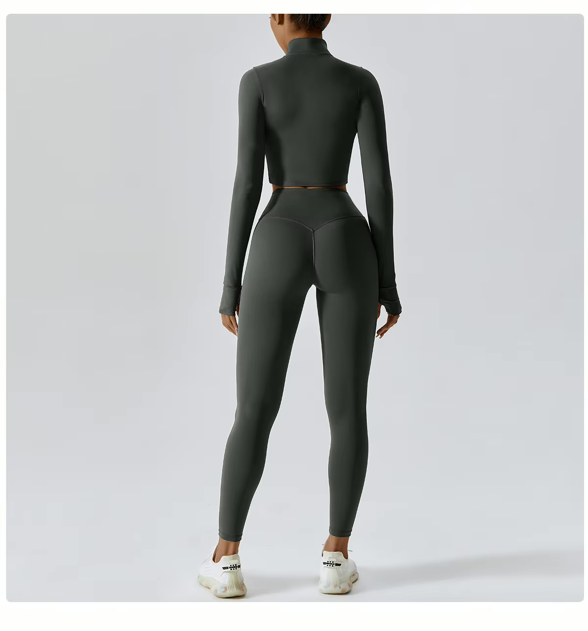 Sportset Naadloos Ademend voor Vrouw Sculptende Pasvorm