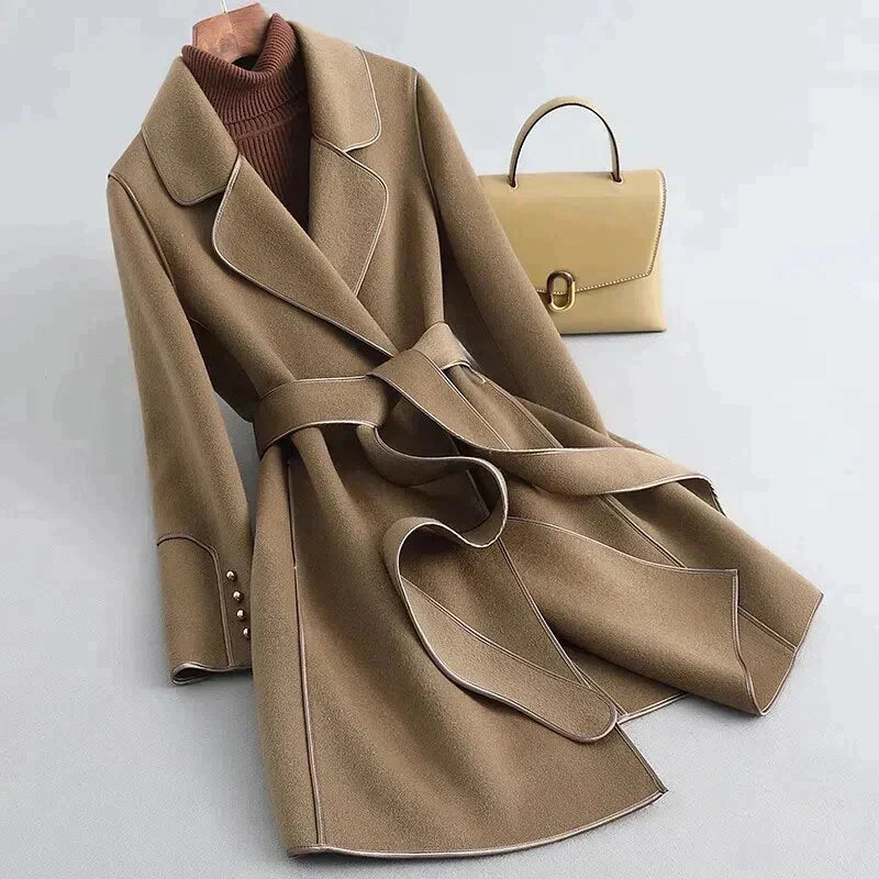 Wollen Trenchcoat Alma Warme Herenjas