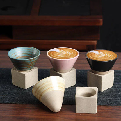 Handgemaakte Japanse Koffie- en Theekop Ceramiek Zen Stijl
