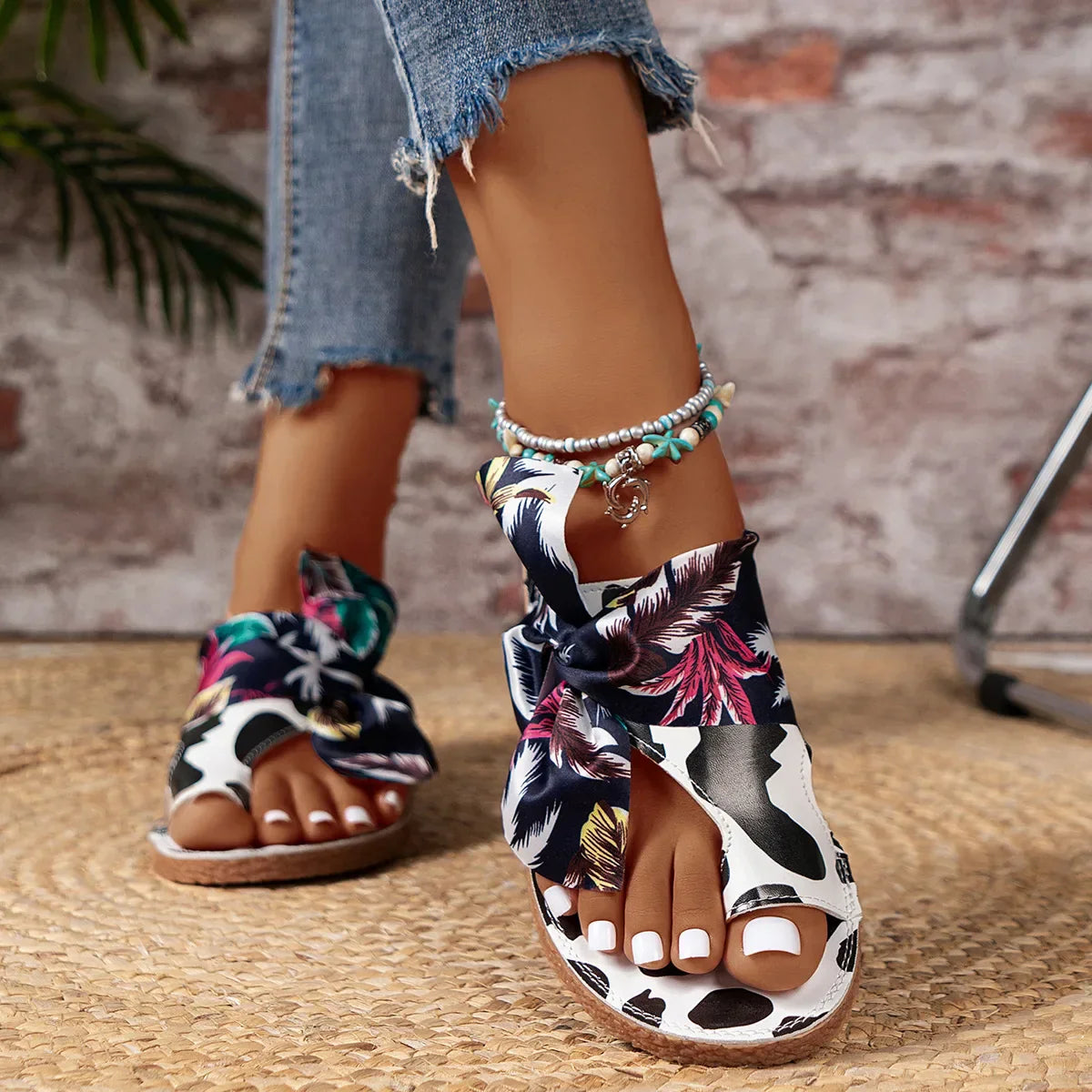 Dames Sandalen Bedrukt Zomer Schoenen - Mode Vibes