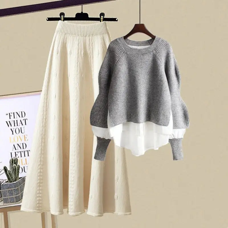 Tweedelige Breiset voor Vrouw Warm en Comfortabel