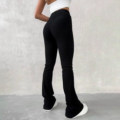 Comfortabele Flared Broek Wijd Been Moderne Stijl