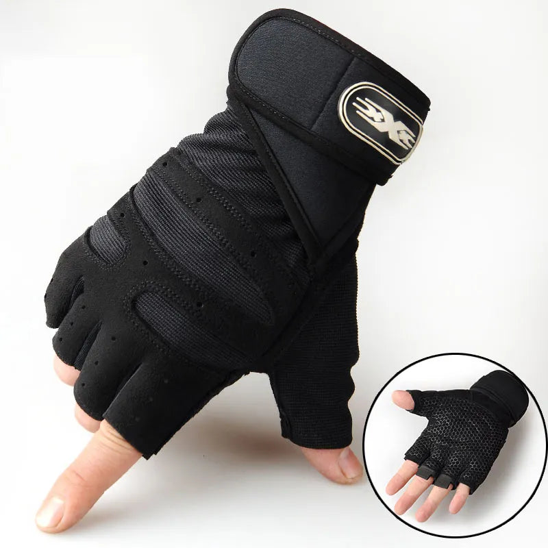 Gym Handschoenen Schokbestendig met Ondersteuning voor Fitness