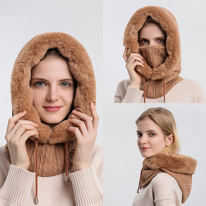 Dames Muts en Sjaal Set Warm 3-in-1 Winter Accessoires - Mode Vibes