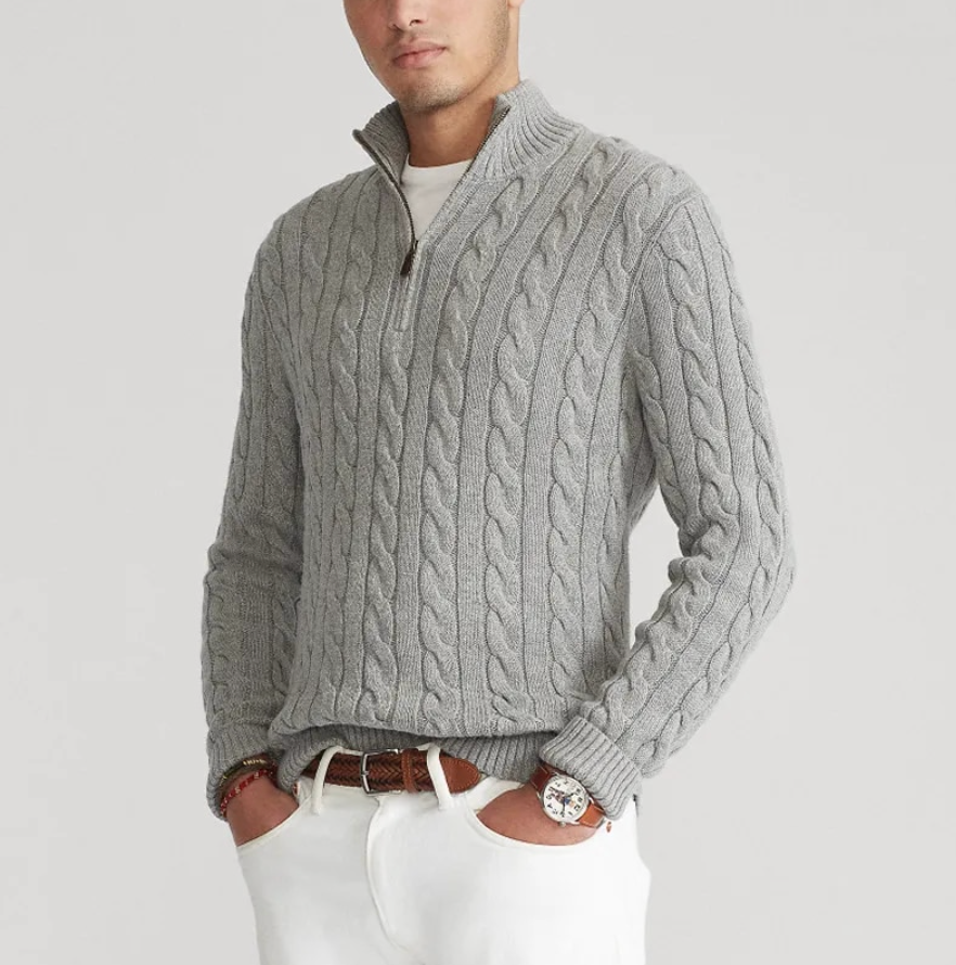 Mannen Truien Merino Wol Warm en Comfortabel