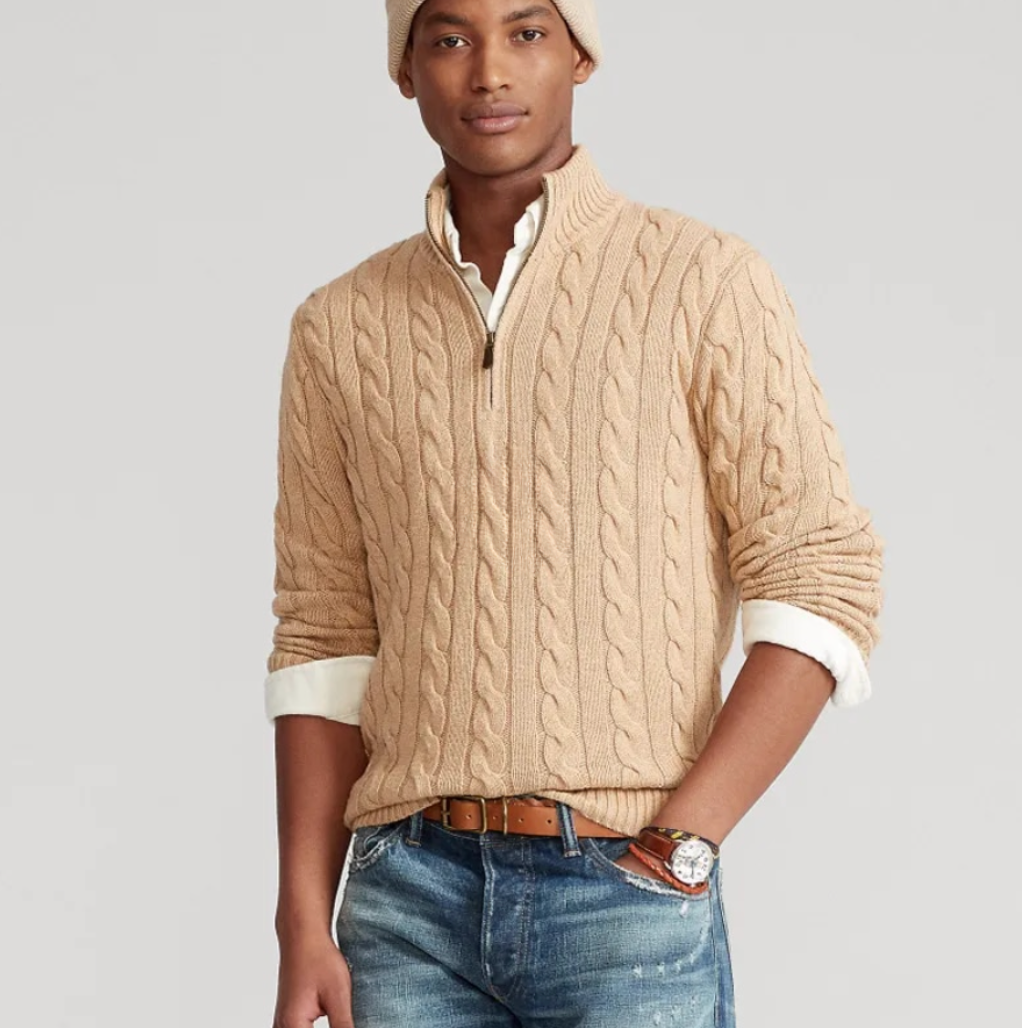 Mannen Truien Merino Wol Warm en Comfortabel