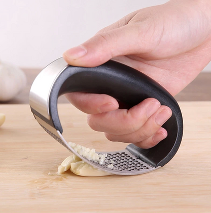 Roestvrijstalen Knoflookpers Gebogen Praktisch voor Keuken
