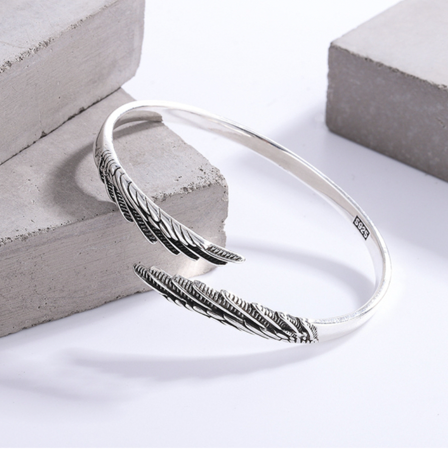 Zilveren Armband met Vleugel Motief - Mode Vibes