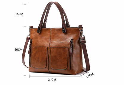 Klassieke Schoudertas voor Dames Lederlook Design