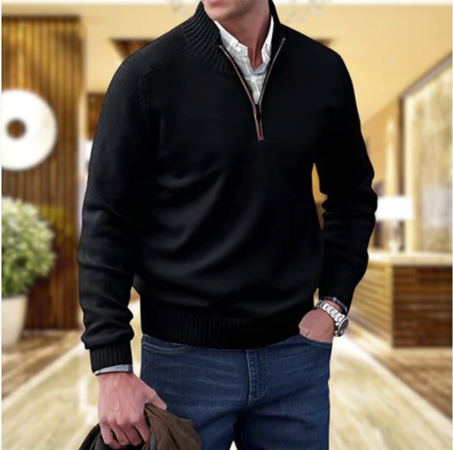Herentrui Luxe Kasjmier Rits Blazer