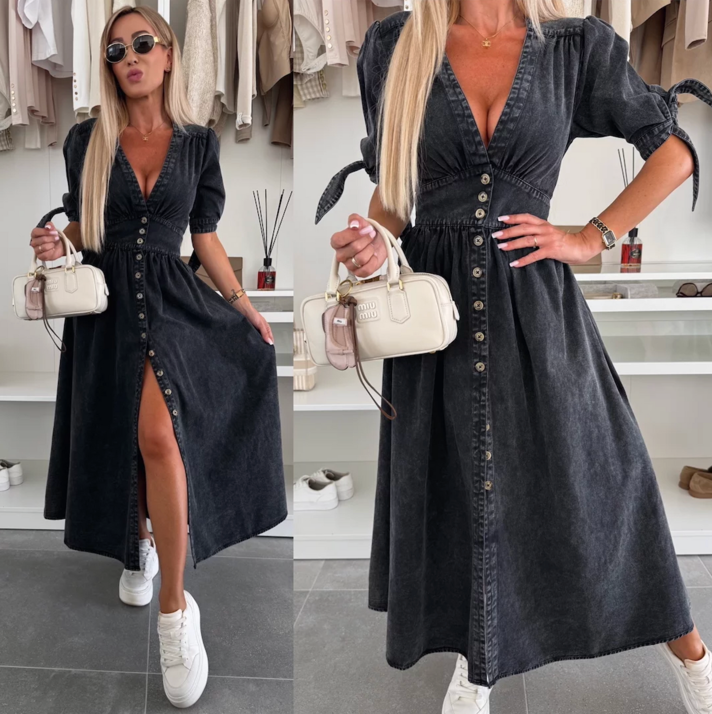 Clarissa | Abito in denim alla moda