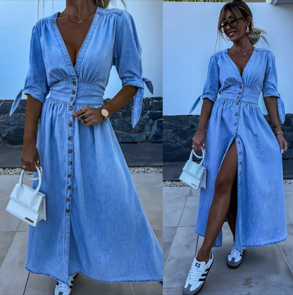 Clarissa | Abito in denim alla moda