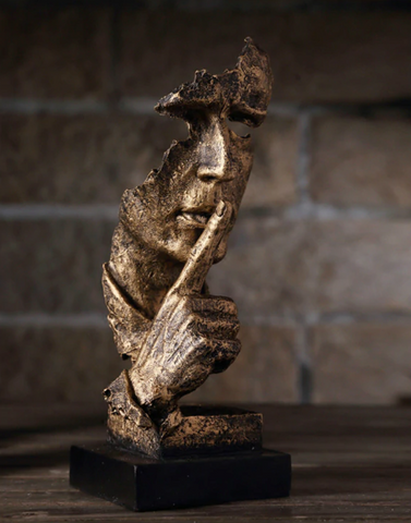 Gouden Kunst Sculptuur Abstract Design Soren