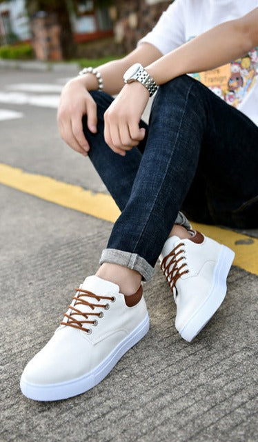 Stijlvolle Heren Sneakers Casual Leren Schoenen
