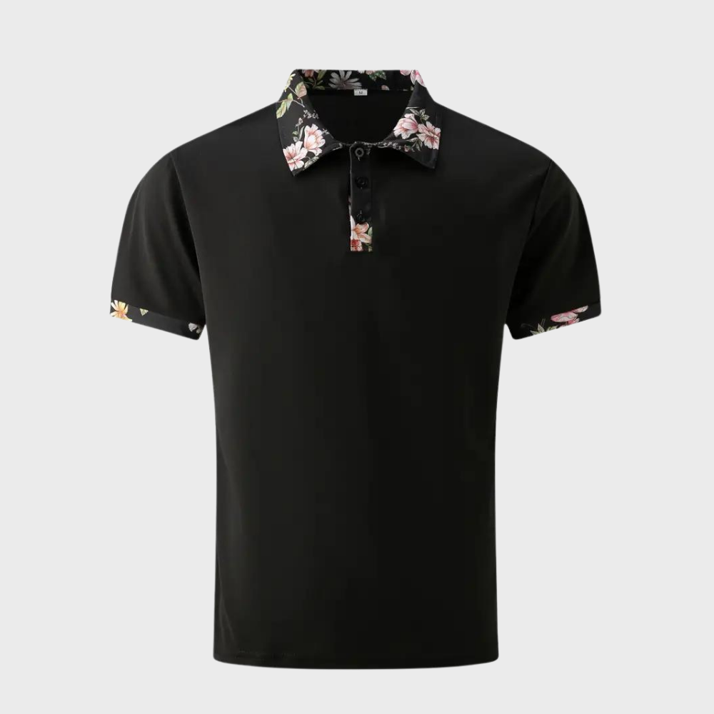 Heren Polo Shirt met Subtiele Print Design