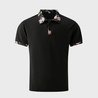 Heren Polo Shirt met Subtiele Print Design