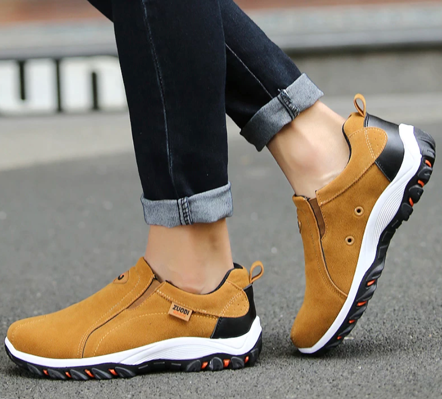 Comfortabele Wandelschoenen voor Heren – Slip-On met Schokdemping