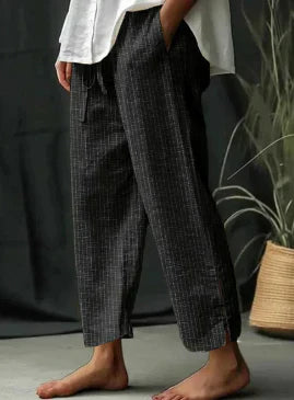 Klassieke Gestreepte Broek voor Vrouw