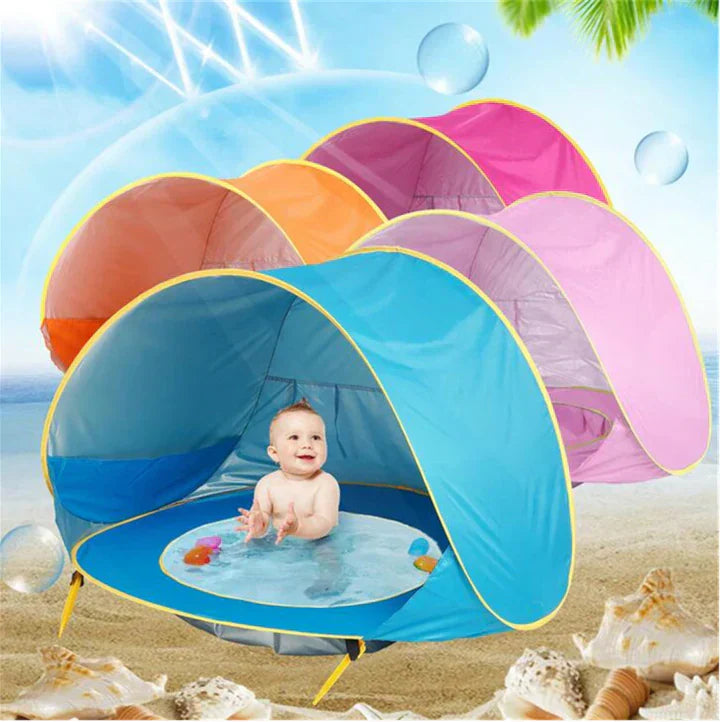 Babytent met UV-bescherming en Speelzwembad voor Buiten - Mode Vibes