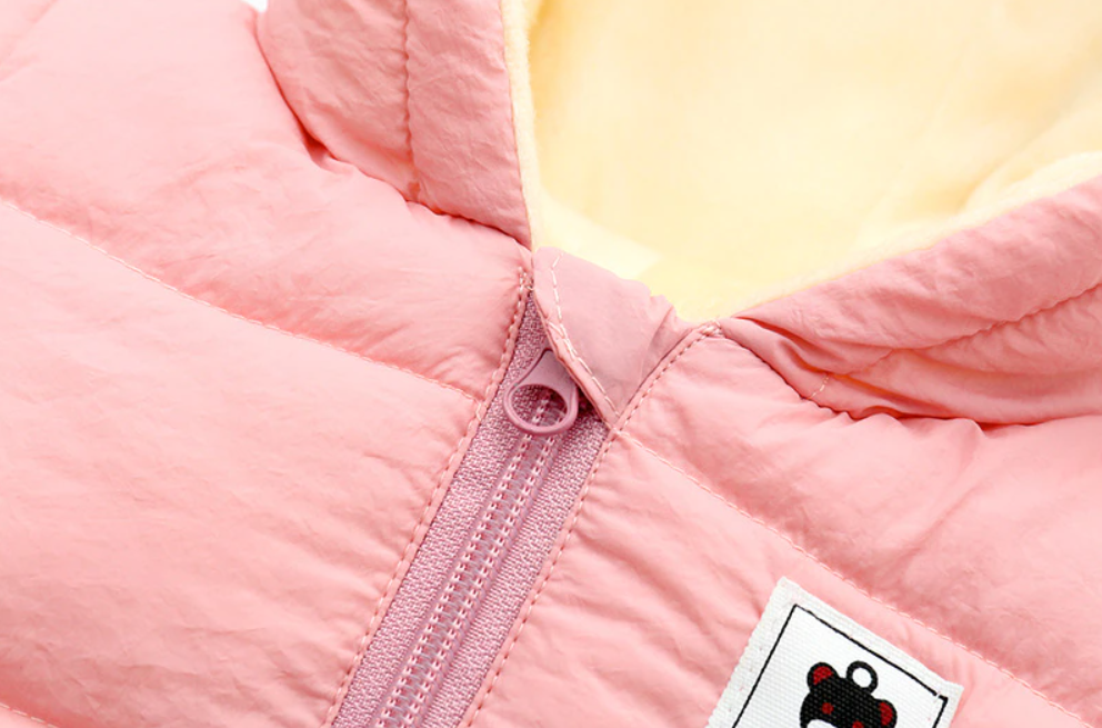 Baby Romper Met Berenoortjes Warme Winteruitvoering