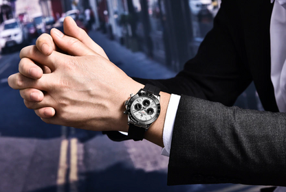 RVS Herenhorloge Sapphire Blauw Luxe Design