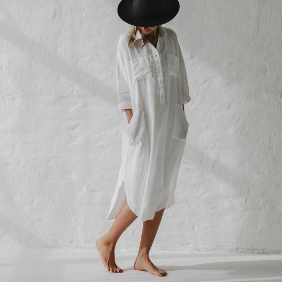 Witte Jurk Stijlvol Elegante Vrouwenjurk