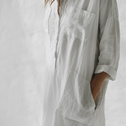 Witte Jurk Stijlvol Elegante Vrouwenjurk