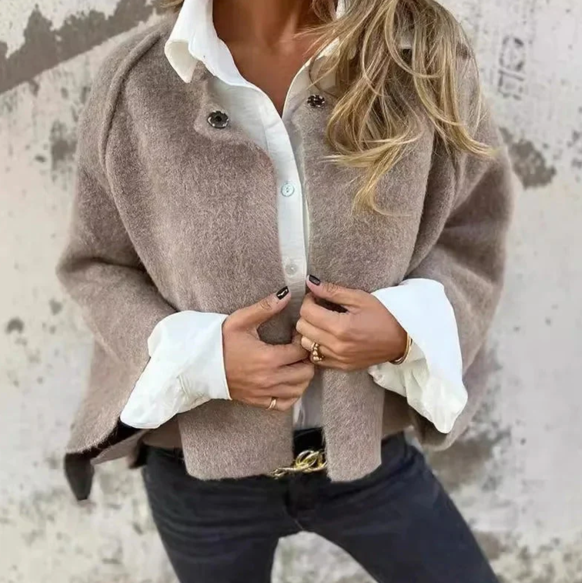 Stijlvolle Korte Damesjas voor Herfst en Lente – Overgangsseizoen Jas in Trendy Design