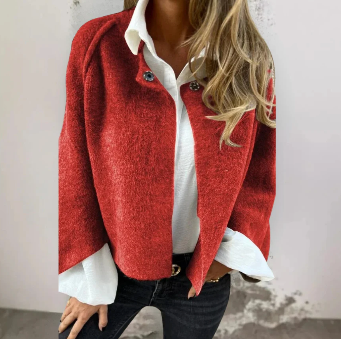Stijlvolle Korte Damesjas voor Herfst en Lente – Overgangsseizoen Jas in Trendy Design