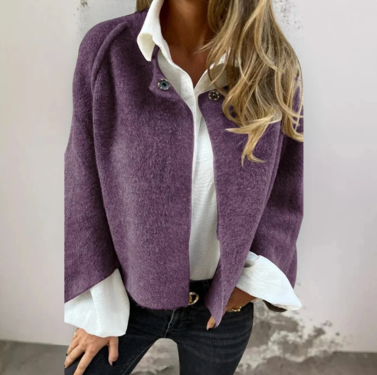 Stijlvolle Korte Damesjas voor Herfst en Lente – Overgangsseizoen Jas in Trendy Design