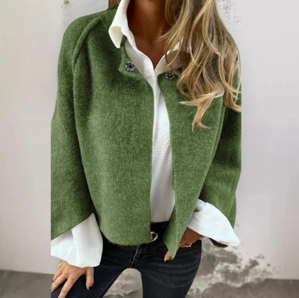 Stijlvolle Korte Damesjas voor Herfst en Lente – Overgangsseizoen Jas in Trendy Design