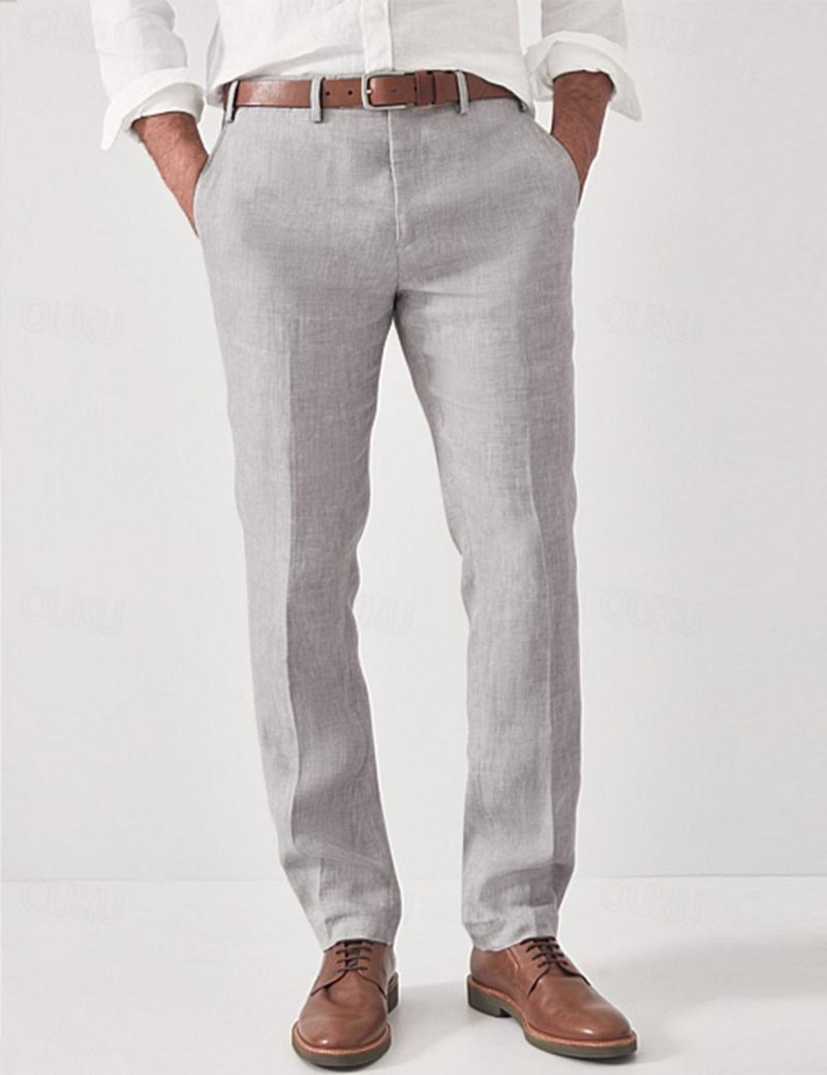 Linnen Herenbroek Comfortabel Zomerse Stijl