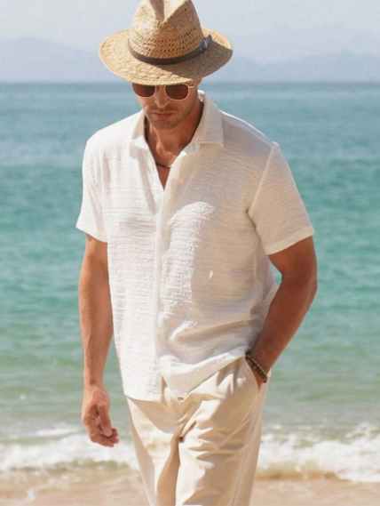 Linnen Overhemd Heren Comfortabel Zomerlijn Lorenzo - Mode Vibes