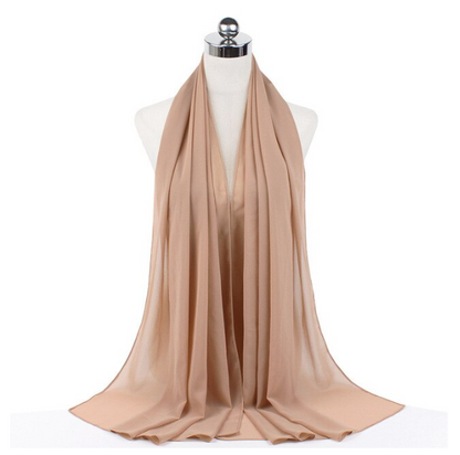 Zachte Chiffon Hoofddoek Luxe Hijab voor Vrouwen