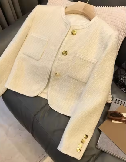 Marla | Giacca Donna Elegante in Tweed con Bottoni Raffinati