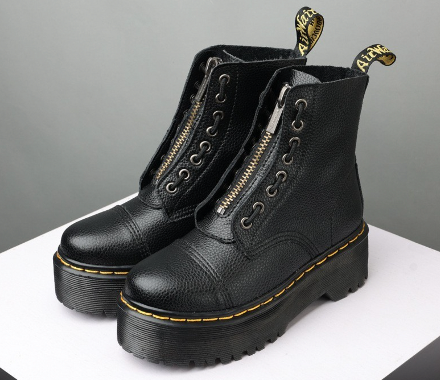 Platform Laarzen met Lychee-Structuur