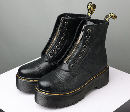 Platform Laarzen met Lychee-Structuur