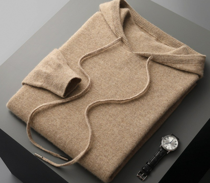 Moe | Felpa Nera Con Cappuccio Uomo Casual