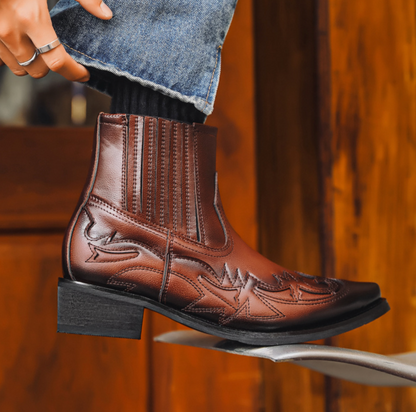Leren Cowboylaarzen voor Heren – Authentieke Westernstijl