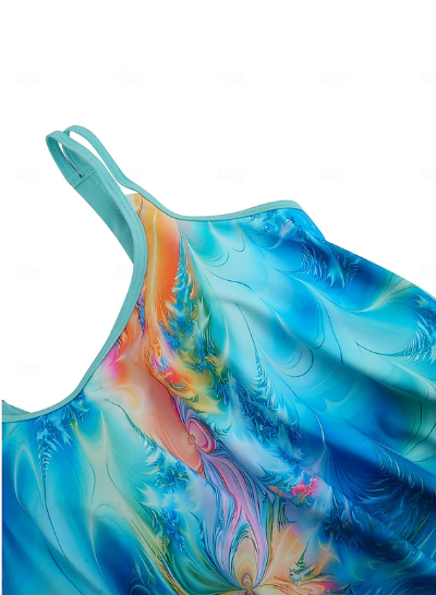 Tweedelige Tankini Klassieke Bloemenprint Badpak