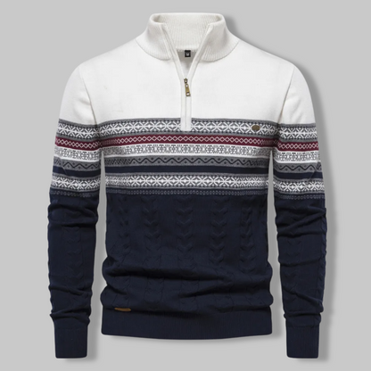 Gestreepte Sweatshirt met Rits van Summit - Mode Vibes