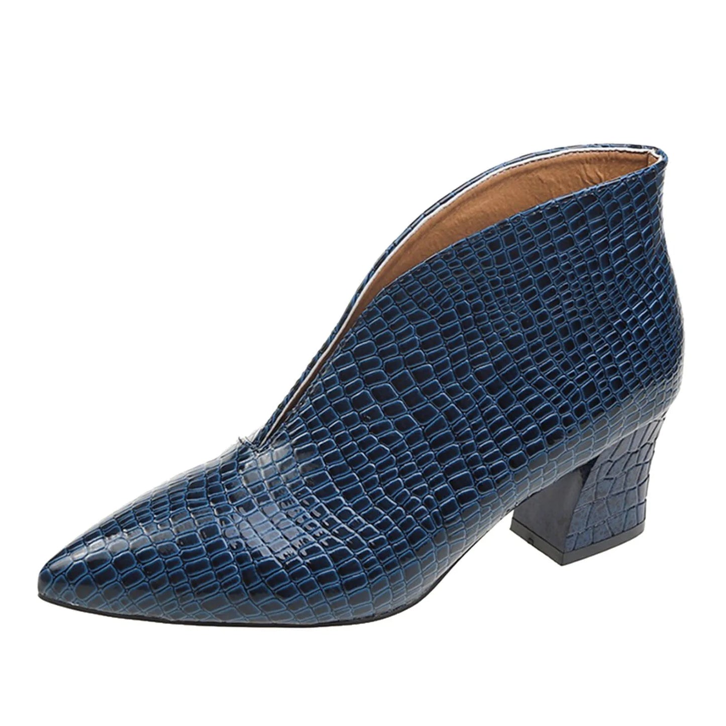 Enkellaarsjes Hoge Hak Elegante Stijl