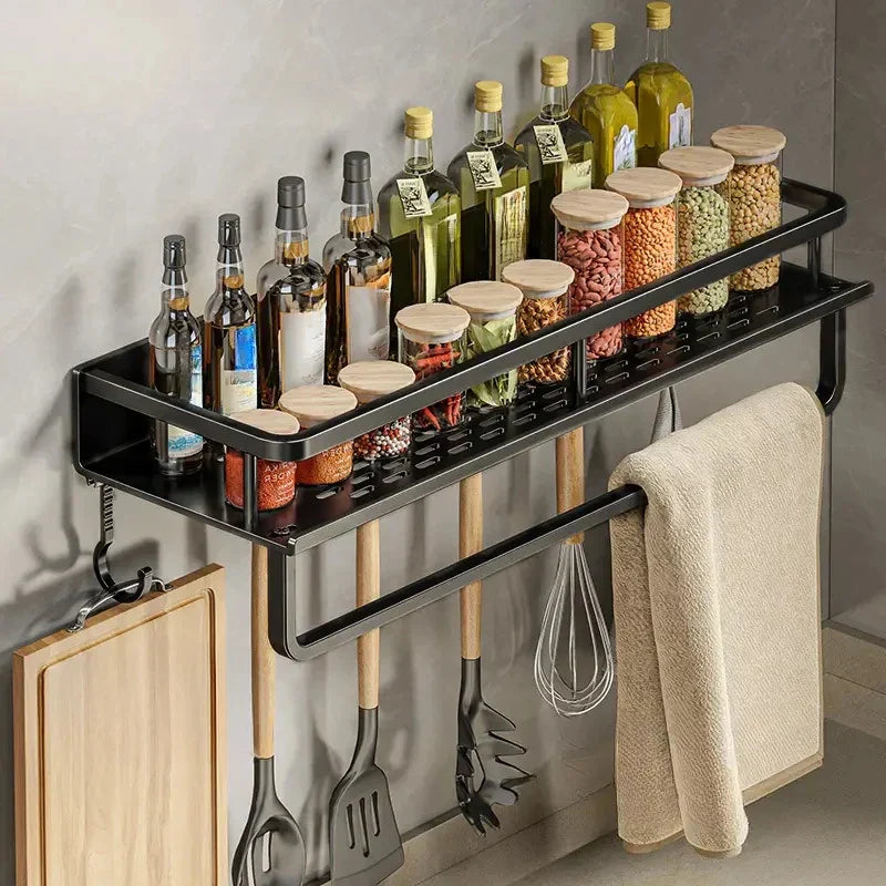 Zwart Keukenrek Modern Design voor Keukengerei