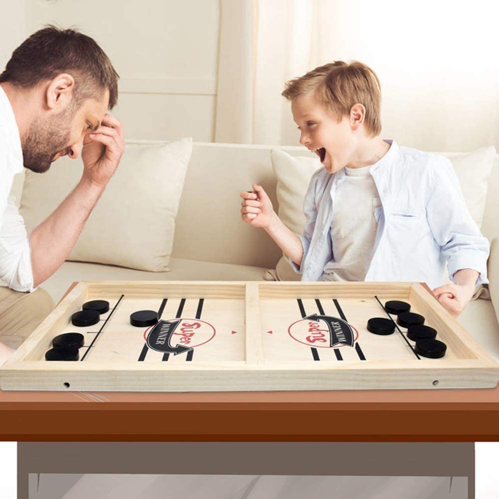Tafelvoetbal Sjoelen 2-in-1 Speeltafel voor Thuisgebruik - Mode Vibes
