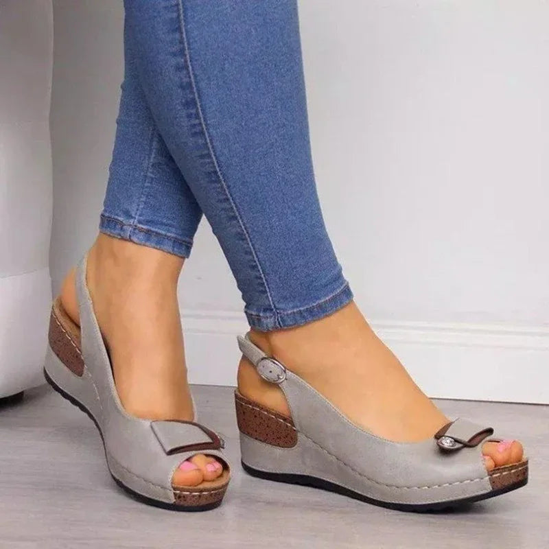 Luxe Wedge Zomerse Sandalen