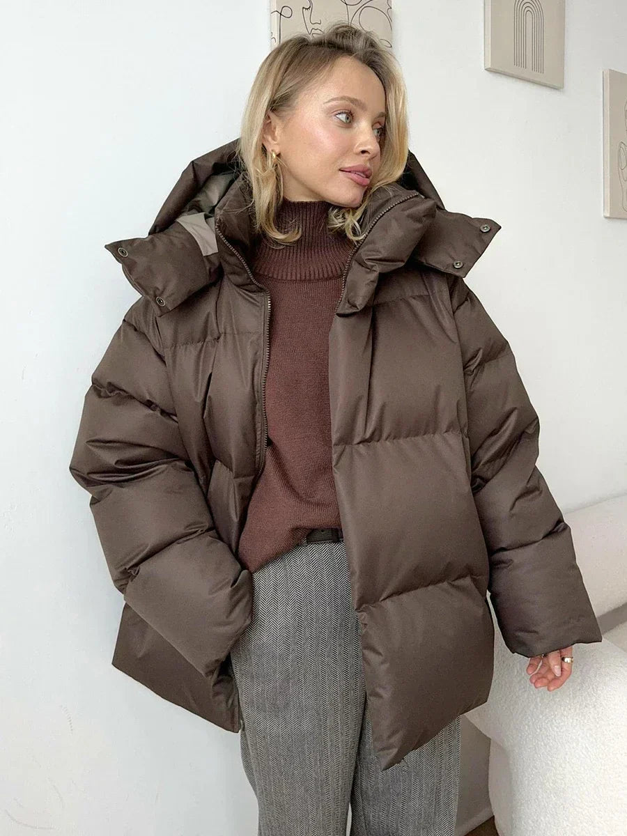 Dames Winterjas Gewatteerd Warm Donzenlook - Mode Vibes